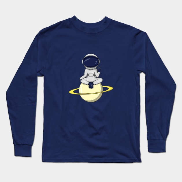 ASTRONOUT Long Sleeve T-Shirt by Linescratches